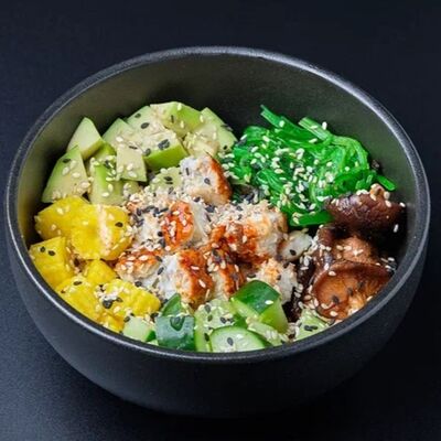 Поке с угрем и грибами шиитаке в Mesto Sushi & Grill по цене 660