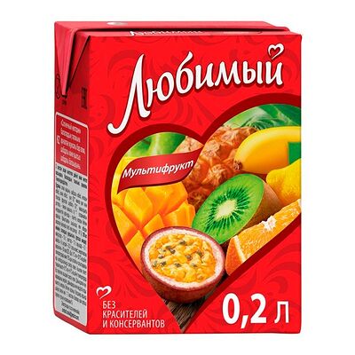 Сок Любимый Мультифрукт в Пожалуйста, шаурму по цене 80 ₽