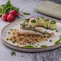 Филе судака с киноа в Refettorio