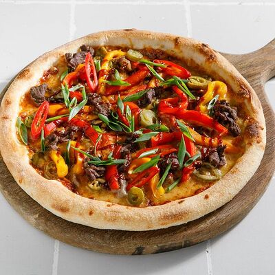 Пицца BBQ с говядиной и паприкой в Кукумбер по цене 890