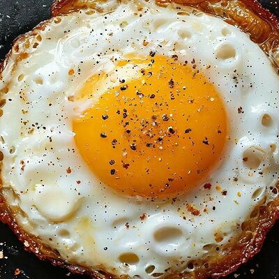 Глазунья из трех яиц в Вкус и цвет по цене 160 ₽