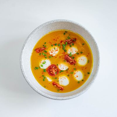 Тыквенный суп с моцареллой в Coffee Dream по цене 440 ₽