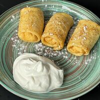 Блины с творогом и сметанойв Мадо - Душа Грузии