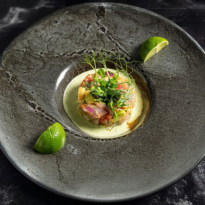 Севиче из сибаса с лаймом и мятой в Picasso по цене 1600 ₽