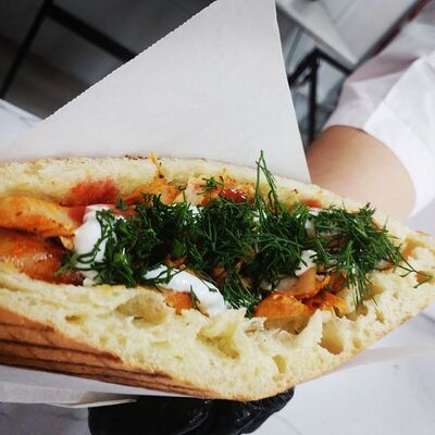 Донар с курицей в ШАУРМА ПО-ТУРЕЦКИ по цене 550 ₽