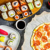 Логотип кафе La Pizza & Sushi