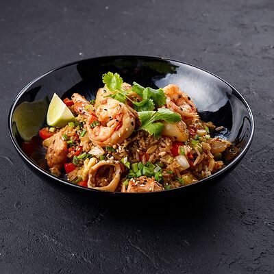 Вок Рис с морепродуктами в Nau по цене 690 ₽