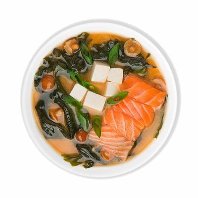 Мисо-суп с лососем в Sushiwoker по цене 490 ₽