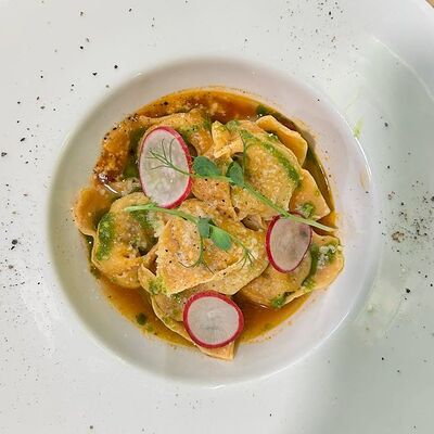 Тортеллини с мраморной говядиной в Кофестория по цене 720 ₽