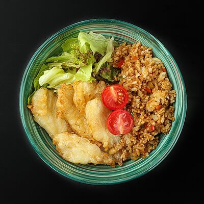 Окунь темпура в RollWok club Азиатская кухня по цене 599 ₽