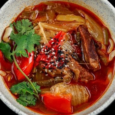 Лагман узбекский с говядиной в Хлопок по цене 595 ₽