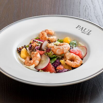 Салат с цитрусами и креветкамив Paul по цене 24 р.