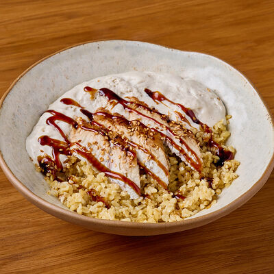 Булгур с угрем и сливочным муссом в Клёво по цене 720 ₽