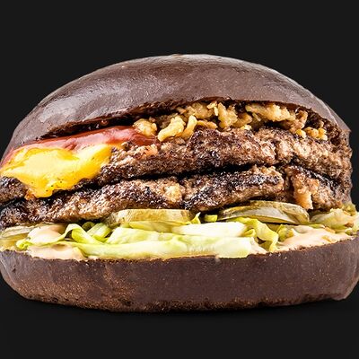 Бургер BBQ Black Angus двойной в Black Star Burger по цене 885 ₽