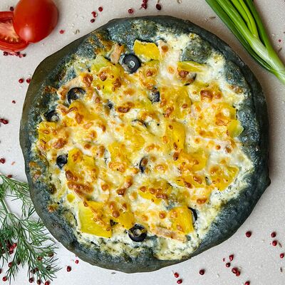 №3 Пицца Гавайская классическая в Батон и булка по цене 561 ₽