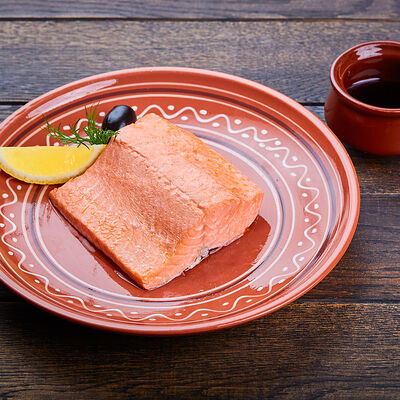 Стейк из красной рыбы на пару в Корчма по цене 1190 ₽
