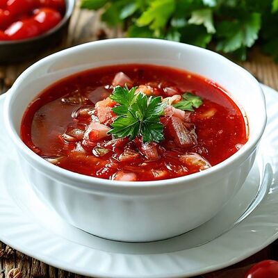 Борщ с говядиной в Cafe Family по цене 570 ₽