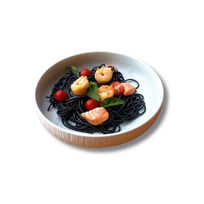 Спагетти с чернилами каракатицы в Kabuki по цене 950 ₽