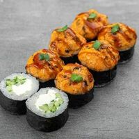 Запеченный ролл с мидиями в SAKURA SUSHI PREMIUM