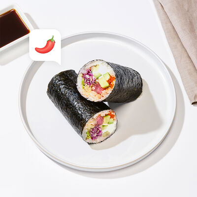 Япо-буррито с тунцом спайси в Много лосося по цене 490