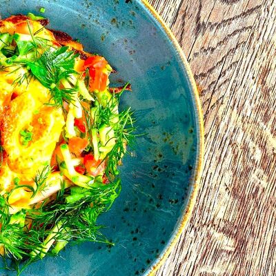 Картофельные драники с цыпленком в Июль по цене 800 ₽