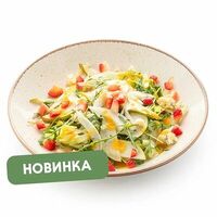 Салат с грушей, свежим фенхелем и сыром дорблю в Шоколадница