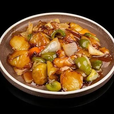 Баклажаны в кисло-сладком соусе малая в Мистер чао по цене 625 ₽