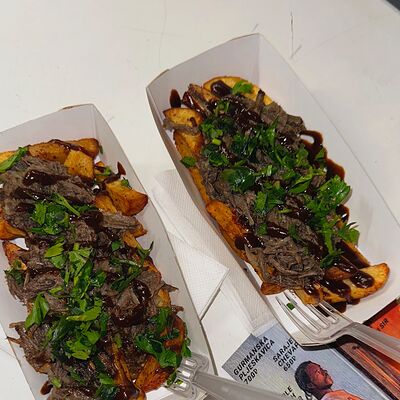 Картофель с Pulled Beef в Синдикат по цене 450 ₽