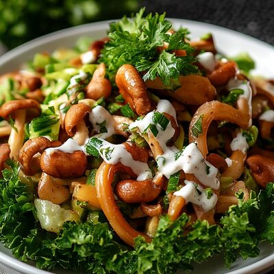 Салат Грибная полянка в У Вольфовича по цене 390 ₽