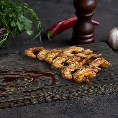 Шашлык из креветок в Хочу Шашлык на углях по цене 1200 ₽