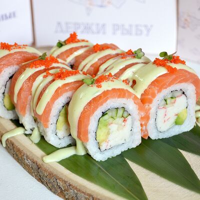 Филадельфия де люкс с крабом в Держи рыбу по цене 830