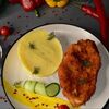 Шницель куриный с картофельным пюре в Щастьебар по цене 550
