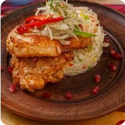 Курица на огне с рисом в Afsona по цене 3490 ₸