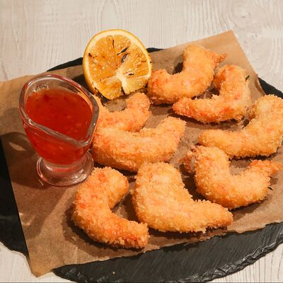 Креветки темпура с соусом Sweet chili в Троя по цене 790 ₽
