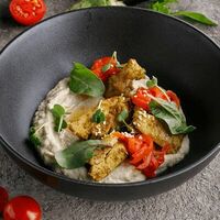Мусс из печеных баклажанов с цыпленком карри в Вкусновица