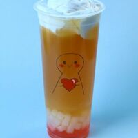 Сливочный личи с кокосомв BubbleKat bubble tea