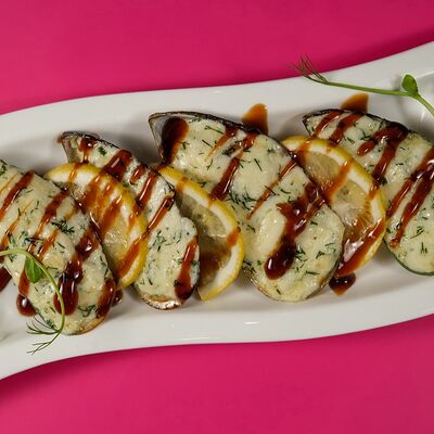 Мидии запеченные в Bananapizza по цене 450 ₽