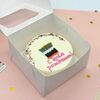 Бенто-торт с рисунком торта со свечками в Cosmo Сakery по цене 2300