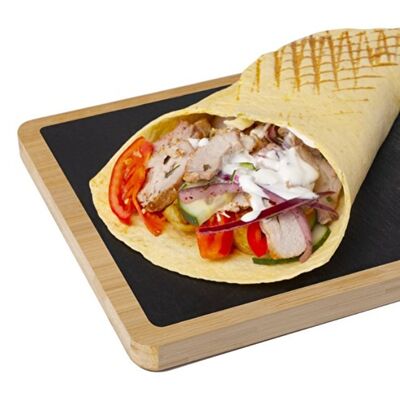 Гирос с курицей в сырной тортилье в Суши & Гирос по цене 276 ₽