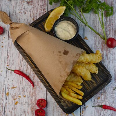 Фиш-энд-чипс в Гастробар Крапива по цене 700 ₽