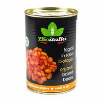 Фасоль в томатном соусе консервированная Bioitalia 400/, Италия в Азбука Вкуса Экспресс Меню