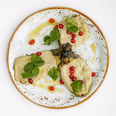 Печеный баклажан в нежном соусе в Высота 5642 по цене 850 ₽