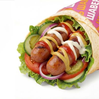 С сосисками мини-шаверма в Шавермить по цене 369 ₽