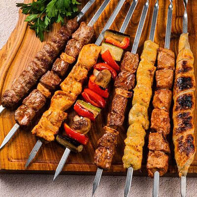 Шашлык из свинины в Омар Хайям Европа и Азия по цене 580 ₽