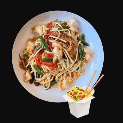 Вок с креветками в Грин по цене 540 ₽