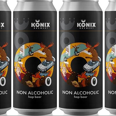 Пиво Konix Moose Just Moose безалкогольное светлое в железной банке в Parka по цене 400 ₽