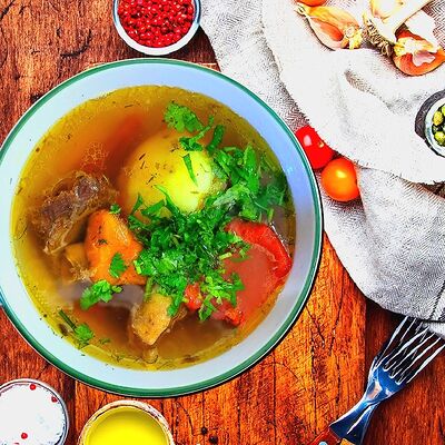 Шурпа с говядиной в Нур по цене 445 ₽