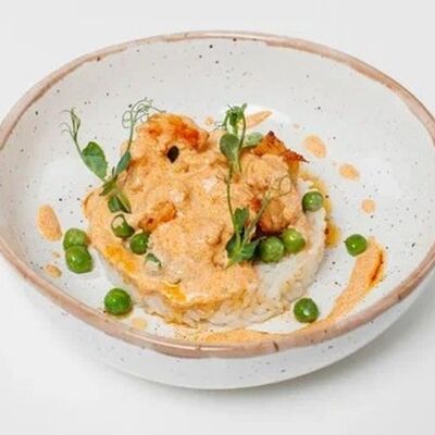 Креветки с рисом в соусе том ям в Кстати, давай зайдём по цене 570 ₽