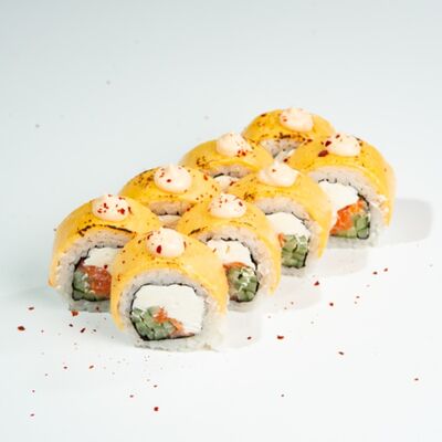 59. Чеддер с лососем (8 шт.) в ЁБИСАН по цене 939 ₽