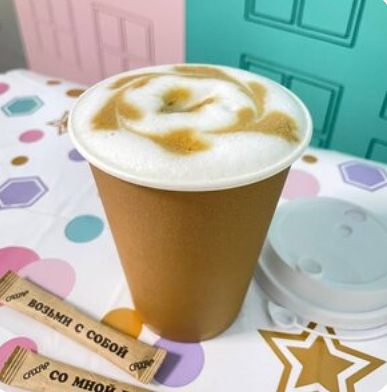 Латте в Семейный ресторан Tiki&Taki по цене 230 ₽